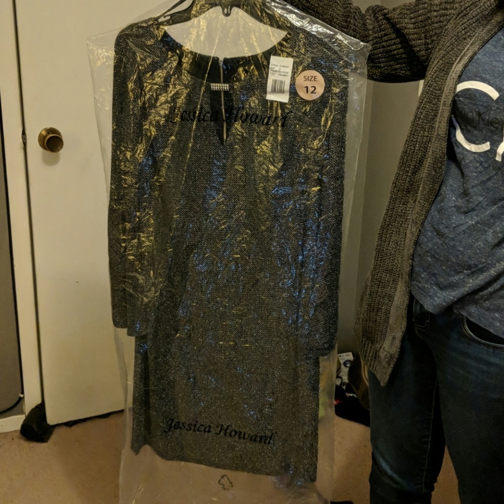 Jessica Howard Womens Keyhole Shift Dress